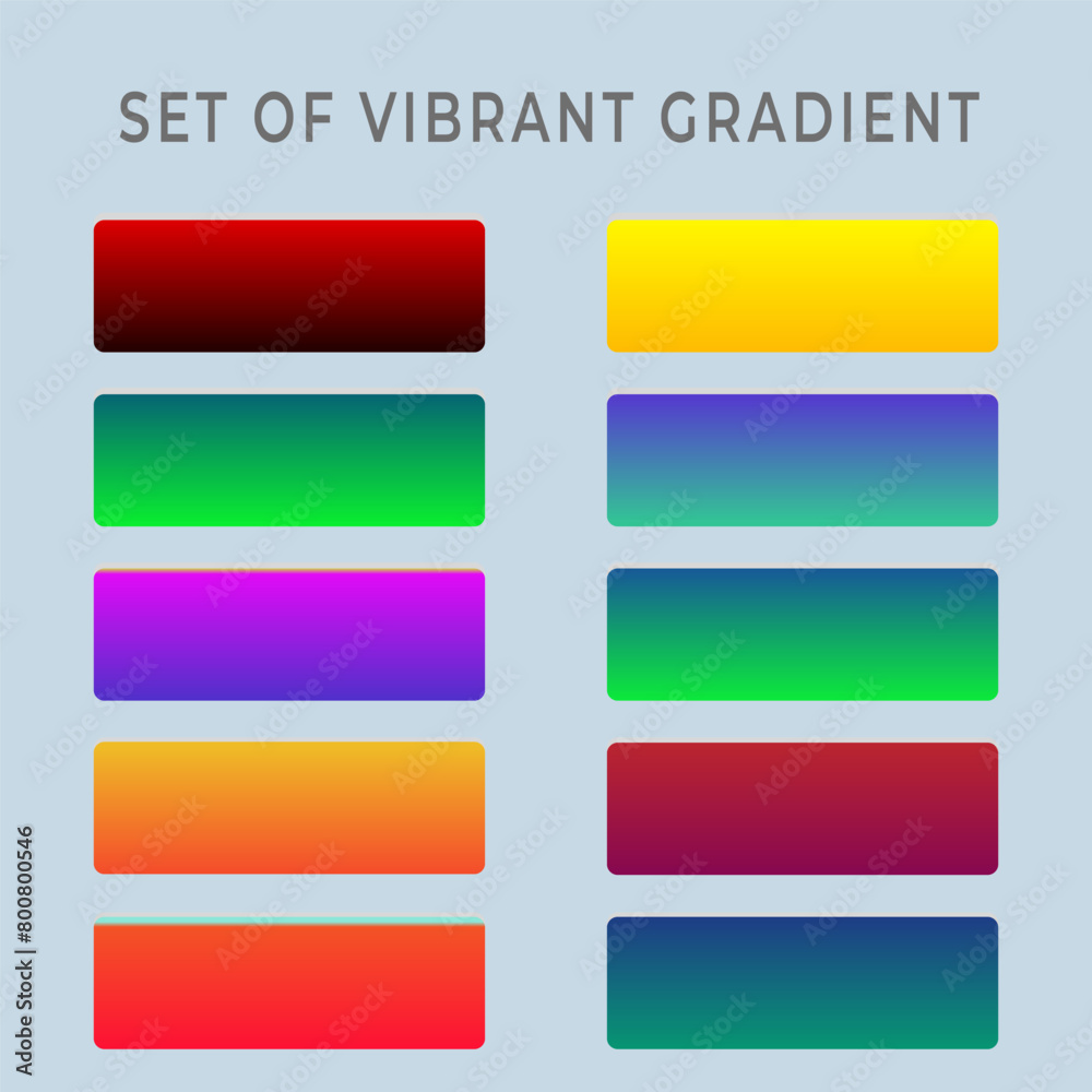 Set of vibrant gradient background ui ux design vector Set of vibrant gradient background ui ux design vector