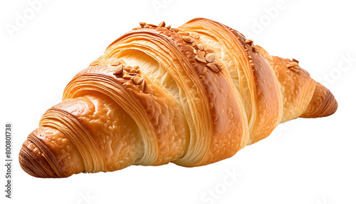 an original croissant with an attractive appearance photo