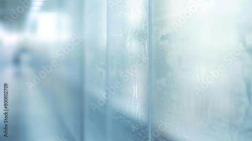 building wall made out of glass, bokeh, white, light grey
