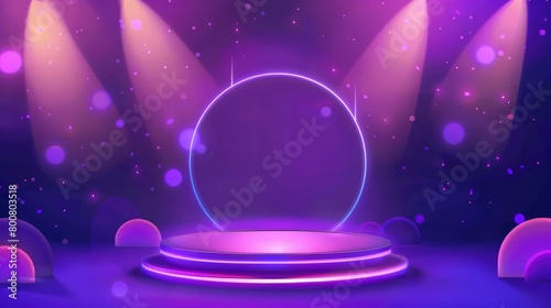 Mega sale special offer podium scene with percentage signs, serving as a decorative element background, in vector format. © Elchin Abilov