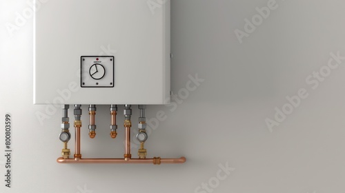 water heater installed in a basement photo