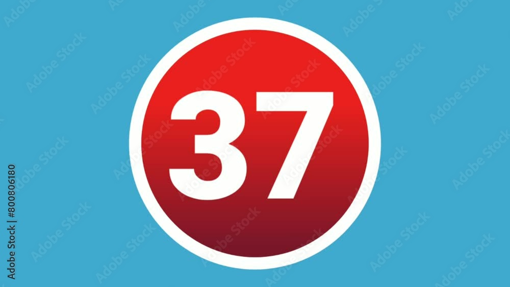 Number sign symbol animation motion graphics icon on red sphere on blue background,cartoon video numbers for video elements Number sign symbol animation motion graphics icon on red sphere on blue background,cartoon video numbers for video elements