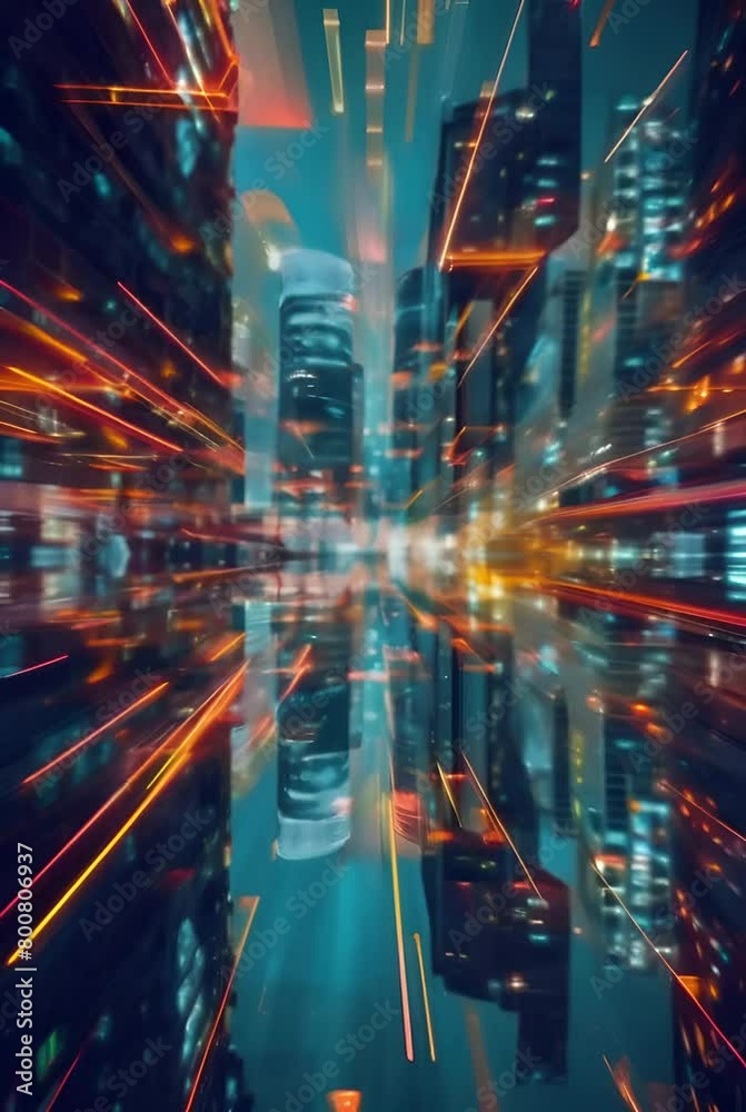 Vivid, colorful urban scenes with neon lights and futuristic aesthetics, showcasing dynamic cityscapes and surreal, kaleidoscopic effects at night
Vivid, colorful urban scenes with neon lights and futuristic aesthetics, showcasing dynamic cityscapes and surreal, kaleidoscopic effects at night
