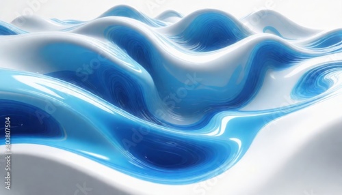 Blue 3d liquid background