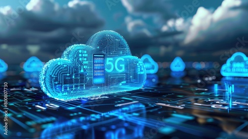 Advanced text 5G revolution, innovative data technologies that revolutionise the way we communicate, enabling instant connectivity and fast information transfer in the world of modern communications