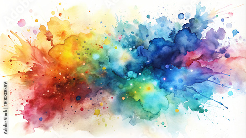 Colorful Watercolor Splash Art