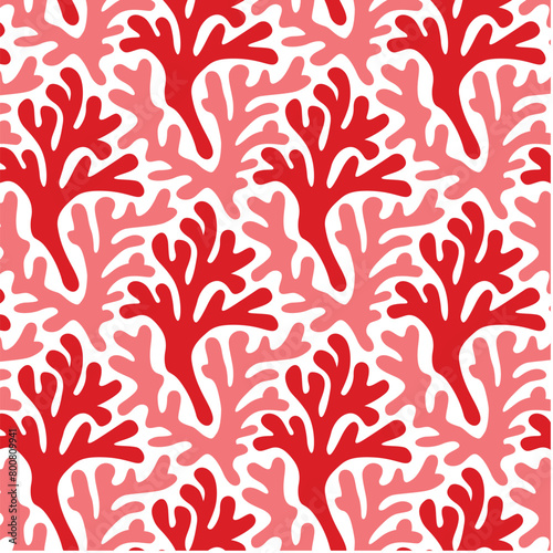 beauty of corals design in fabric, wallpaper and textures
