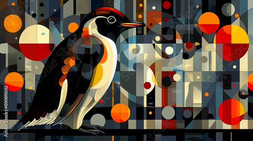 illustration of penguin bac...