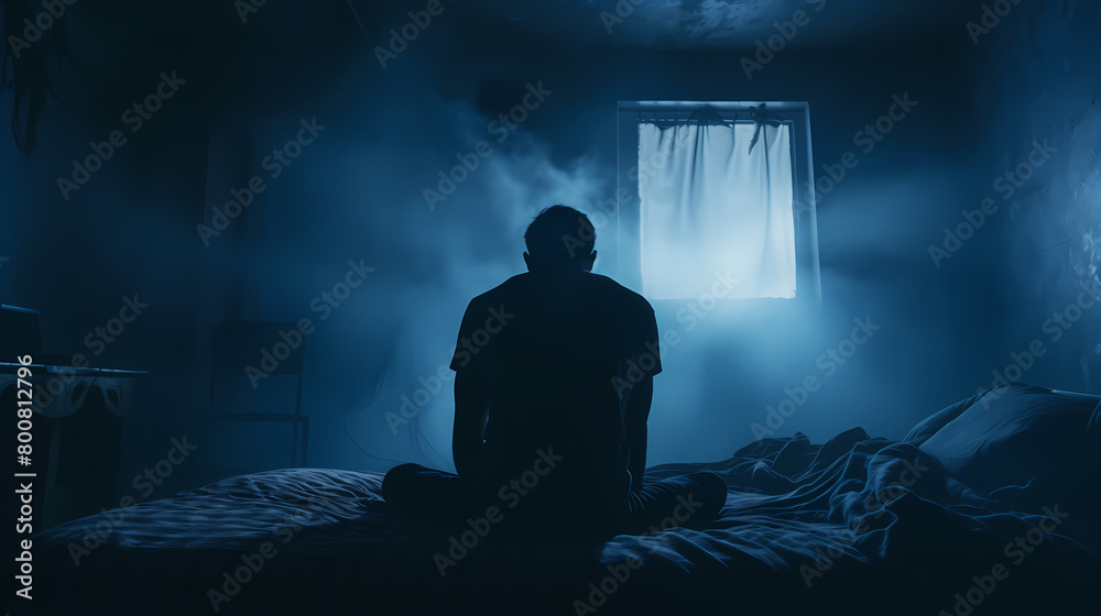 a depressed man