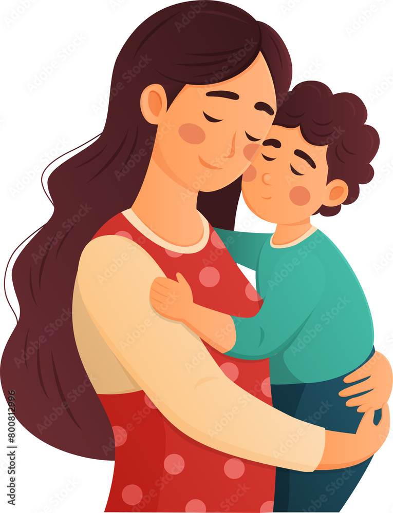 mother and child for decorate mother day cartoon character love illustration design mother and child for decorate mother day cartoon character love illustration design