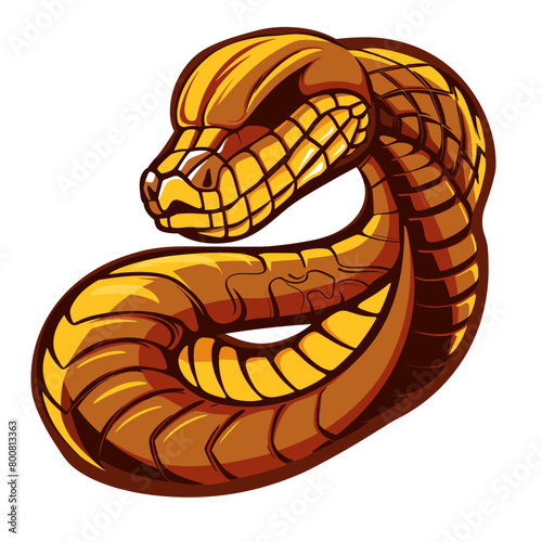 snake, its scales reflecting light to create a sense of movement and realism