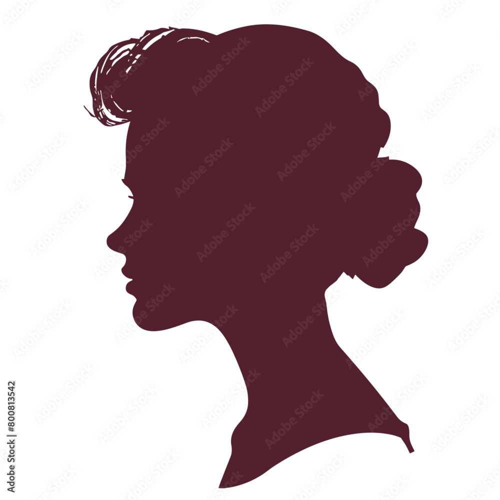 captivating digital artwork showcasing the silhouette of a person’s profile