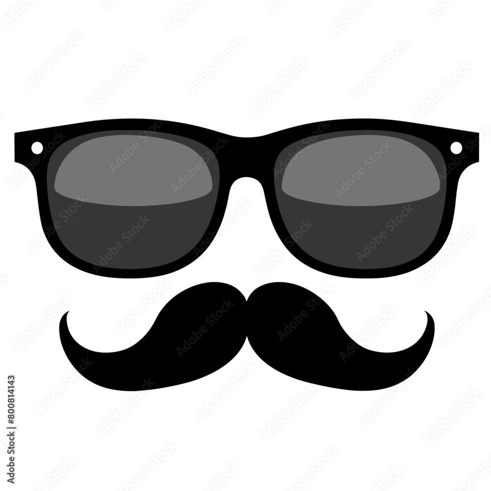 bold and stylish illustration that combines the timeless appeal of black sunglasses bold and stylish illustration that combines the timeless appeal of black sunglasses