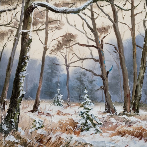 winter forest in the winter