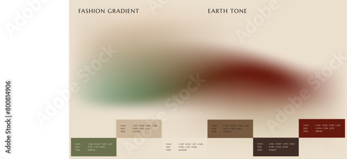 Vector Gradient Template Design for Website Landing Page Fashion Business with Earth Tone Color Palette