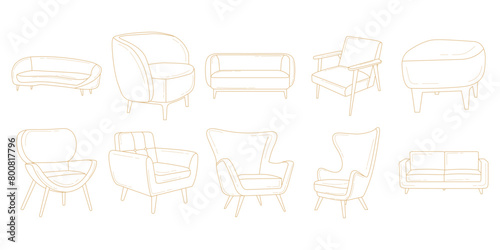 Furniture Line Art