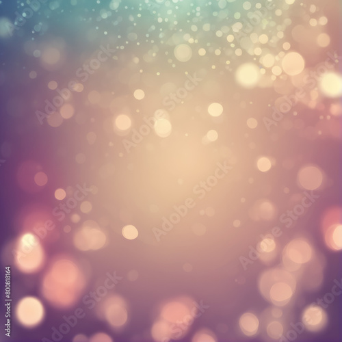 Abstract Sparkling Bokeh Lights in Warm Hues Filling the Frame With Festive Atmosphere