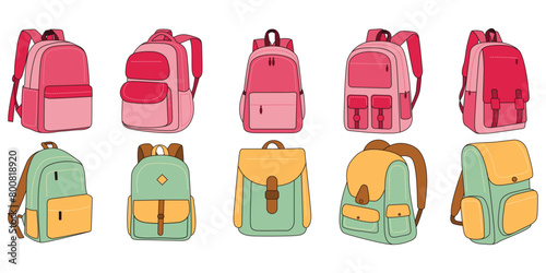 School Bag Illustration