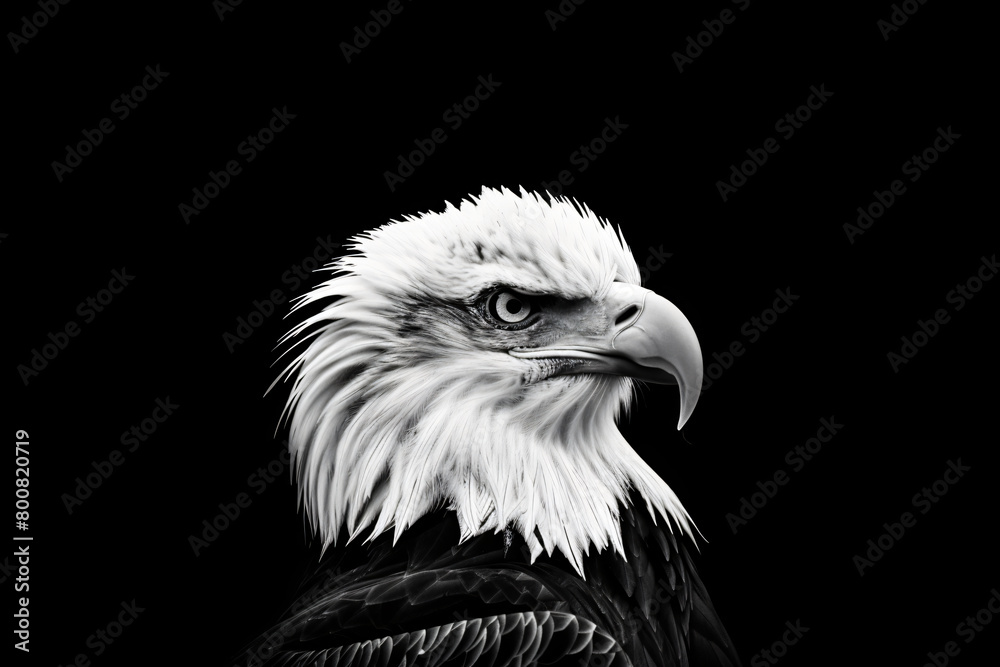 photo realistic portrait of an white head eagle photo realistic portrait of an white head eagle