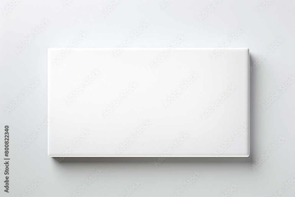Fototapeta premium Blank white box mockup isolated on white background 3d rendering