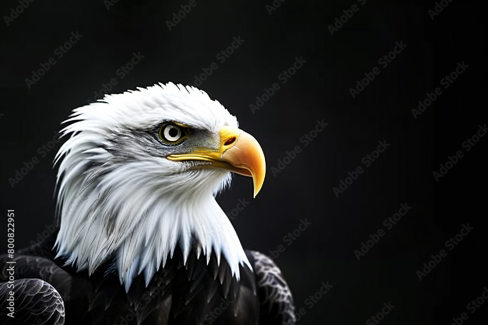 photo realistic portrait of an white head eagle photo realistic portrait of an white head eagle