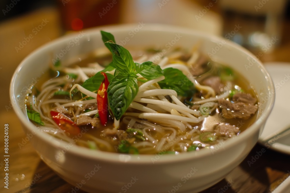 Beef pho soup