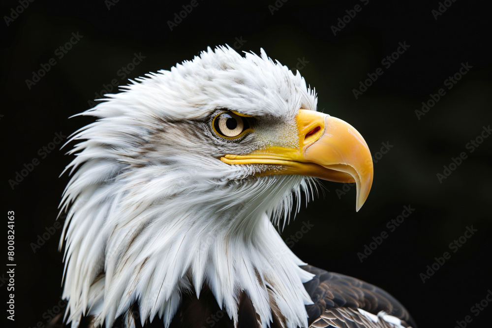 photo realistic portrait of an white head eagle photo realistic portrait of an white head eagle