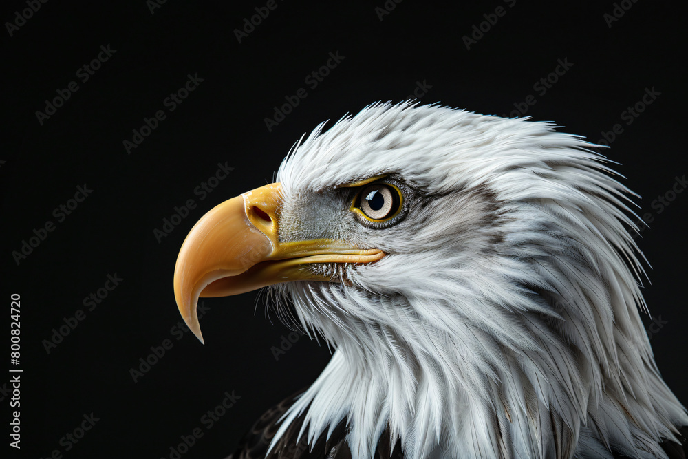photo realistic portrait of an white head eagle photo realistic portrait of an white head eagle