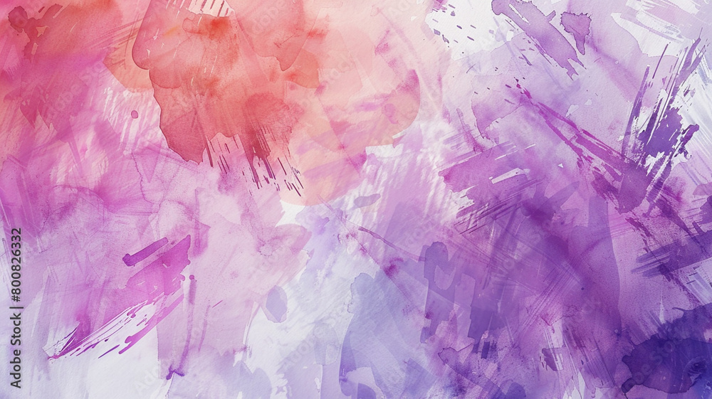  A sense of movement and rhythm animates this abstract background of watercolor hand painting, with dynamic brushstrokes and gestural marks creating a lively and energetic