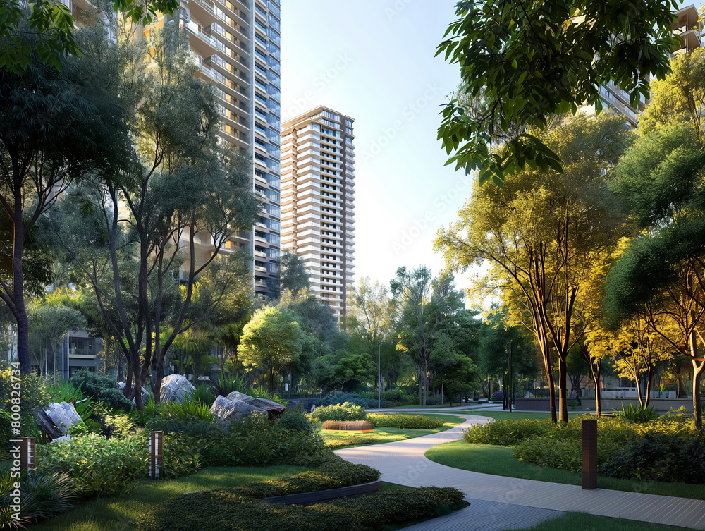Everyday with nature, 600 units of comfort: 600 apartments that bring a breath of nature to the city. When you wake up in the morning