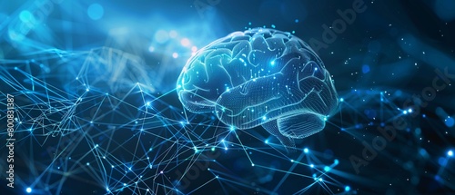 Brain computer interfaces enabling direct thought controlled trading, representing the potential for a seamless integration of humans and technology in finance photo