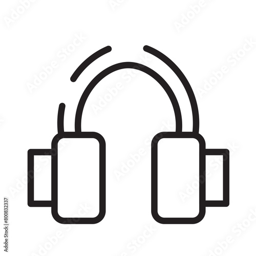 Winter Earphone Snow Line Icon