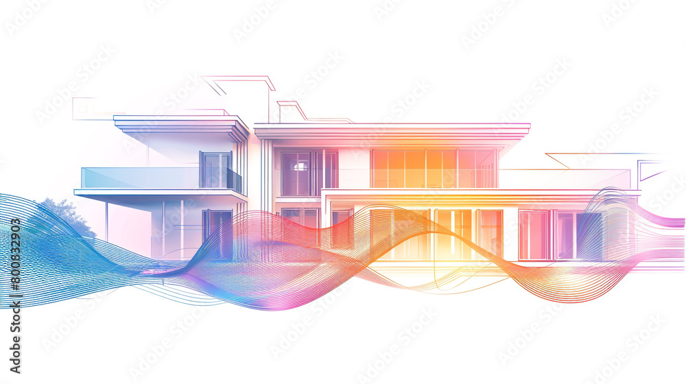 Visualize the integration of IoT devices and sensors in smart home ...