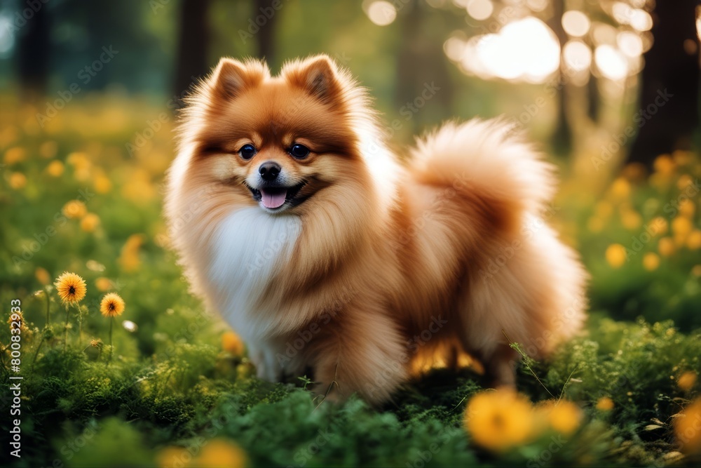 spitz outdoors posing red pomeranian dog adorable cute puppy small pet orange happy grooming purebred young background funny canino yellow brown little paw park summer beautiful animal fluffy outside' spitz outdoors posing red pomeranian dog adorable cute puppy small pet orange happy grooming purebred young background funny canino yellow brown little paw park summer beautiful animal fluffy outside'