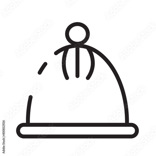 Cap Hat Clothes Line Icon