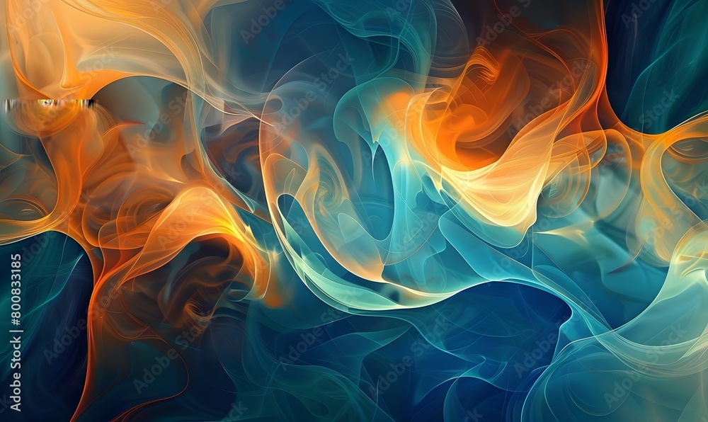 Fototapeta premium colorful abstract smoke background, light wave background, abstract creative background, abstract smoke, HD wallpaper 