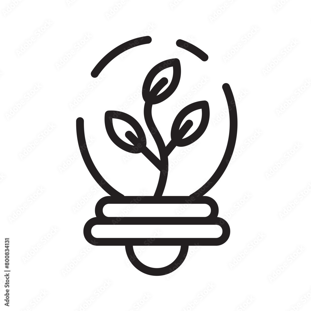 Energy Natural Power Line Icon Energy Natural Power Line Icon