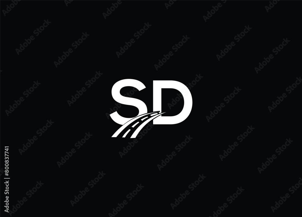 SD transport logo design and initial logo SD transport logo design and initial logo