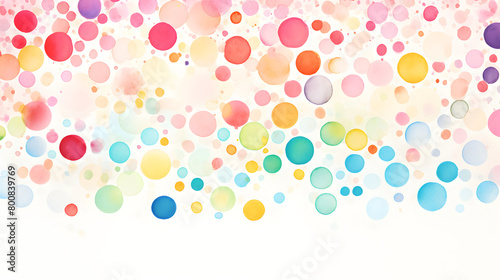Digital retro watercolor dots abstract graphic poster background