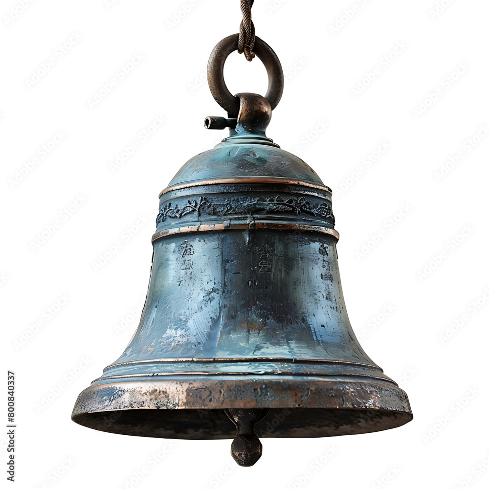 Fototapeta premium Bell on isolated transparent background