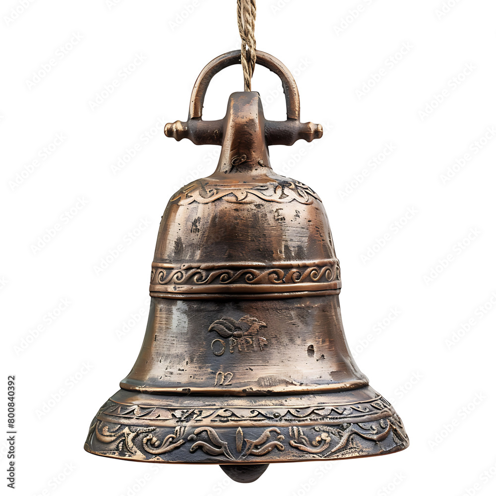 Bell on isolated transparent background Bell on isolated transparent background