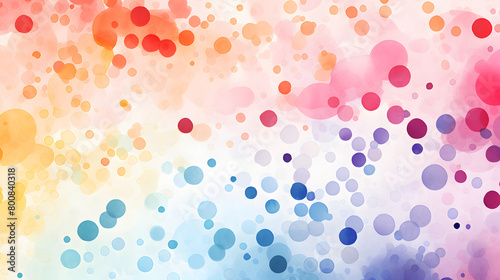 Digital retro watercolor dots abstract graphic poster background