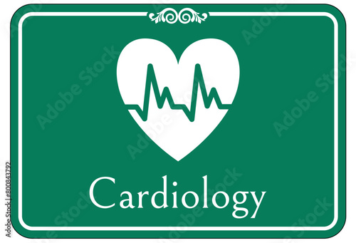 Hospital way finding sign cardiology