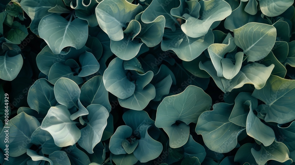 Surreal Blue Toned Leafy Background Surreal Blue Toned Leafy Background