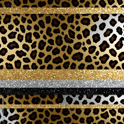 glitter leopards patterns