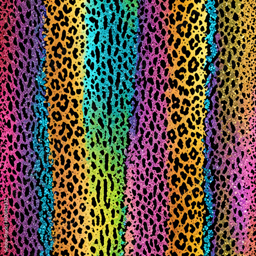 glitter leopards patterns