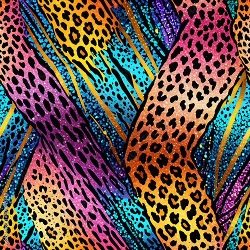 glitter leopards patterns