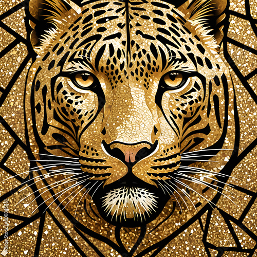 glitter leopards patterns