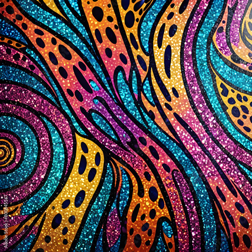 glitter leopards patterns