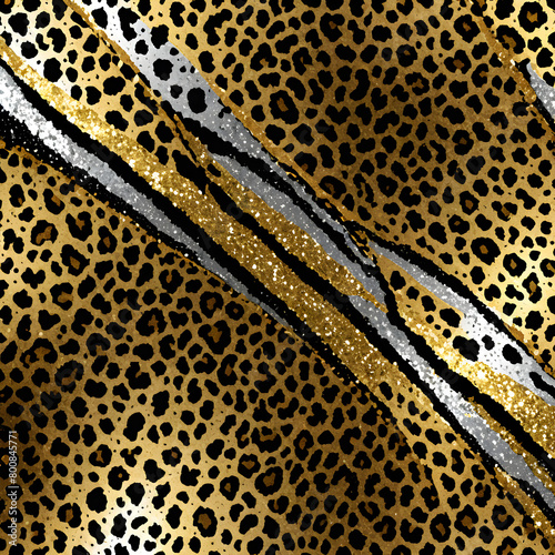 glitter leopards patterns